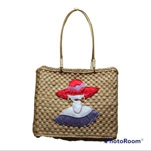 Red Hat Society Straw Tote